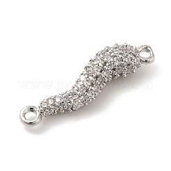 Стойка покрытие латунь микропаве прозрачный кубический цирконий рог изобилия/итальянский рог cornicello соединительные подвески&nbsp;KK-A229-04P