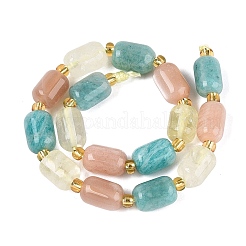 Colliers de perles en quartz citron naturel&nbsp;G-Q614-02A-01