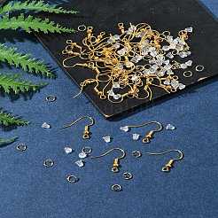 60 шт латунные серьги крючки DIY-FS0007-60G