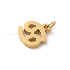 Breloques en acier inoxydable 304&nbsp;STAS-R001-04G-04