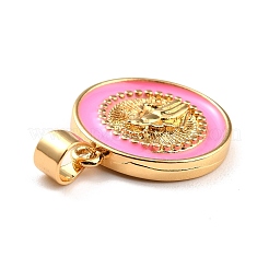 Латунь эмаль подвески&nbsp;KK-P209-03G-11-RS