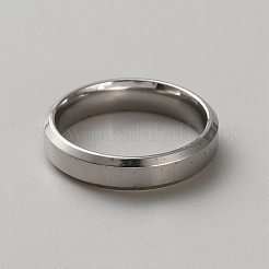 Простое кольцо из нержавеющей стали для унисекс RJEW-WH0015-06A-P