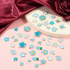 48pcs 24 styles de pendentifs en émail en alliage&nbsp;ENAM-TA0004-14