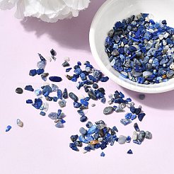 Природных лазурит чип бисер&nbsp;G-O103-21