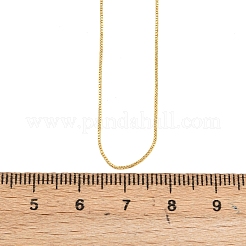 0.8 мм латунная цепочка-коробка с регулируемым слайдером ожерелья&nbsp;KK-H533-09B-G