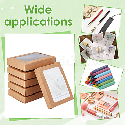 Складные коробки для конфет из крафт-бумаги с видимым окном&nbsp;LS-CON-WH0123-22