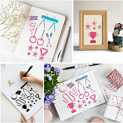 Трафареты для штампов из нержавеющей стали DIY-WH0279-150