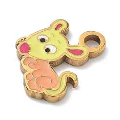 Подвески из нержавеющей стали 304 с эмалью&nbsp;STAS-G374-01G-06