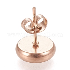 Ионное покрытие (ip) серьги-гвоздики из нержавеющей стали 304 STAS-K202-05C-RG