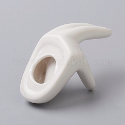 Décorations d'affichage de porcelaine&nbsp;X1-DJEW-WH0007-01