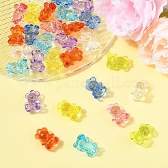 50шт прозрачные акриловые подвески&nbsp;TACR-FP0001-08