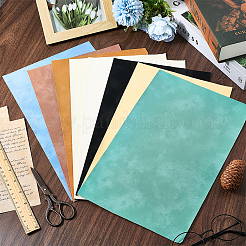 7 шт. 7-х цветная матовая ПВХ-ткань под кожу DIY-CL0002-20B