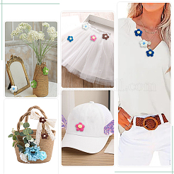 50 шт. 5 цвета хлопчатобумажные аксессуары для вязания вручную&nbsp;DIY-ME0001-44A