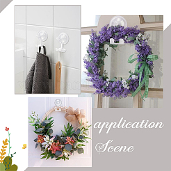 Прозрачные пластиковые вешалки для крючков на присосках AJEW-WH0312-92