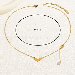 Женское ожерелье с подвеской в виде сердца из нержавеющей стали 201 XB0249