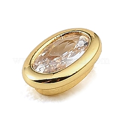 Cabochon in zirconia cubica in ottone&nbsp;CU-CBA30E8-04G-05