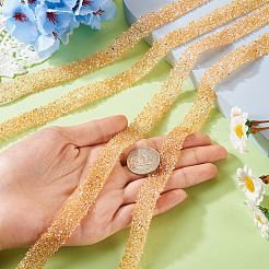 5 m Glitzer-Hotfix-Strass aus Kunstharz.&nbsp;DIY-TA0011-25A