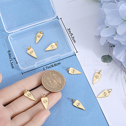 10шт латунные подвески с микропаве и кубическим цирконием KK-BBC0015-25