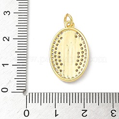 Pendentifs avec zircon cubiques à micro-pavés en laiton&nbsp;KK-D426-13A-G