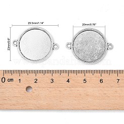 Сеттинги разъем сплава кабошон тибетском стиле&nbsp;LS-TIBE-M022-11AS