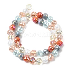 Стеклянные бусины с гальваническим покрытием &nbsp;EGLA-D300-06-8mm-19