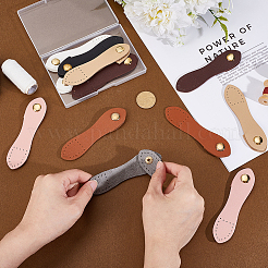 12 Stück Schnallen aus Kunstleder in 6 Farben&nbsp;DIY-HY0003-25