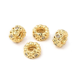 Cremagliera in ottone placcatura perline zirconi&nbsp;KK-Q778-03G