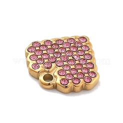 Подвески из нержавеющей стали 304 со стразами STAS-M092-06G