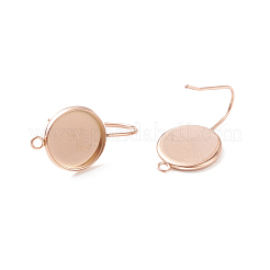 Pendientes colgantes de acero inoxidable 304 con revestimiento iónico (IP)&nbsp;STAS-E474-02A-RG