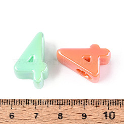 Непрозрачные акриловые бусины с УФ-покрытием&nbsp;PACR-T017-10D