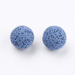 Невощеные бусины из натуральной лавы&nbsp;G-I190-14mm-B04