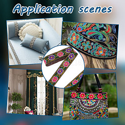 Ленты из полиэстера в этническом стиле&nbsp;OCOR-WH0092-29G