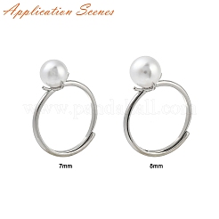 Плоские круглые латунные регулируемые кольца&nbsp;KK-G527-01B-P