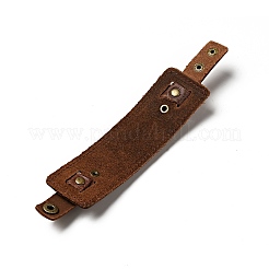Kuhhaut Kabel breite Schnur Armbänder&nbsp;BJEW-P0001-11A