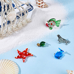 5 pieza de 5 estilos de decoración para el hogar con temática de animales del océano&nbsp;LAMP-BM0001-04