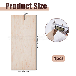 Unbehandelter Gitarrenkopf aus Holz&nbsp;DIY-WH0816-081
