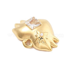 Подвески из нержавеющей стали 304 с кристаллами и стразами&nbsp;STAS-R155-068G