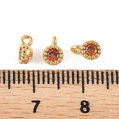 Breloques en laiton pavées de zircone cubique shegrace&nbsp;XGRQ5K618-832G-C