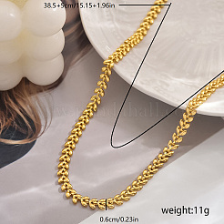 Латунные ожерелья из цепочек в виде листьев для женщин&nbsp;DM0082-1