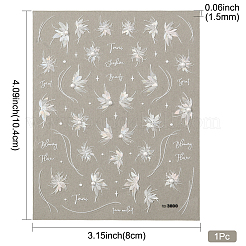 Наклейки для дизайна ногтей с изображением феи и животных и стразами&nbsp;MRMJ-WH20017-010B