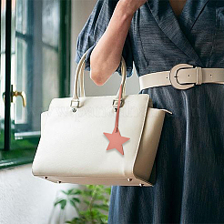 9 шт. 9 цвета звезда искусственная кожа подвеска украшение&nbsp;HJEW-CL0001-01