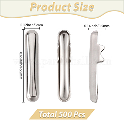 500 Stück Eisen Endkappen für Kord&nbsp;IFIN-SC0002-02