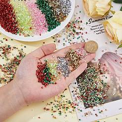 12702 шт. 6-х цветные пластиковые трубчатые бусины с рождественской тематикой FIND-DC0006-28B