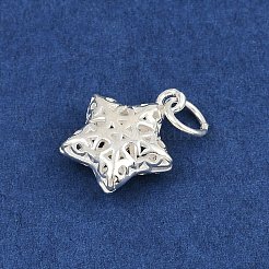 925 подвеска из стерлингового серебра с полыми звездами&nbsp;LS-STER-K183-08S