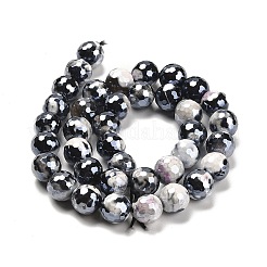 Гальванические нити из натурального огненного агата с кракле&nbsp;G-G0006-A02-03