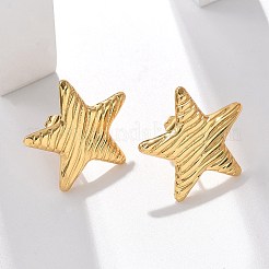Pendientes de botón de acero inoxidable 304&nbsp;EJEW-L296-005G