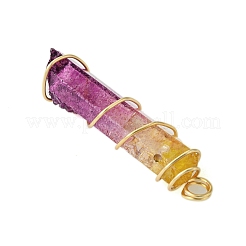 Pendentifs en quartz teints naturels bicolores&nbsp;PALLOY-JF02800-01