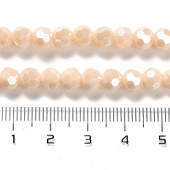 Undurchlässige Glasperlenstränge galvanisieren&nbsp;LS-EGLA-A035-P6mm-A05