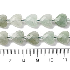 Естественный зеленый авантюрин бисер нитей G-P570-E11-01