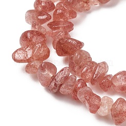 Fragola naturale di chip di quarzo fili di perline&nbsp;LS-G-M205-56A